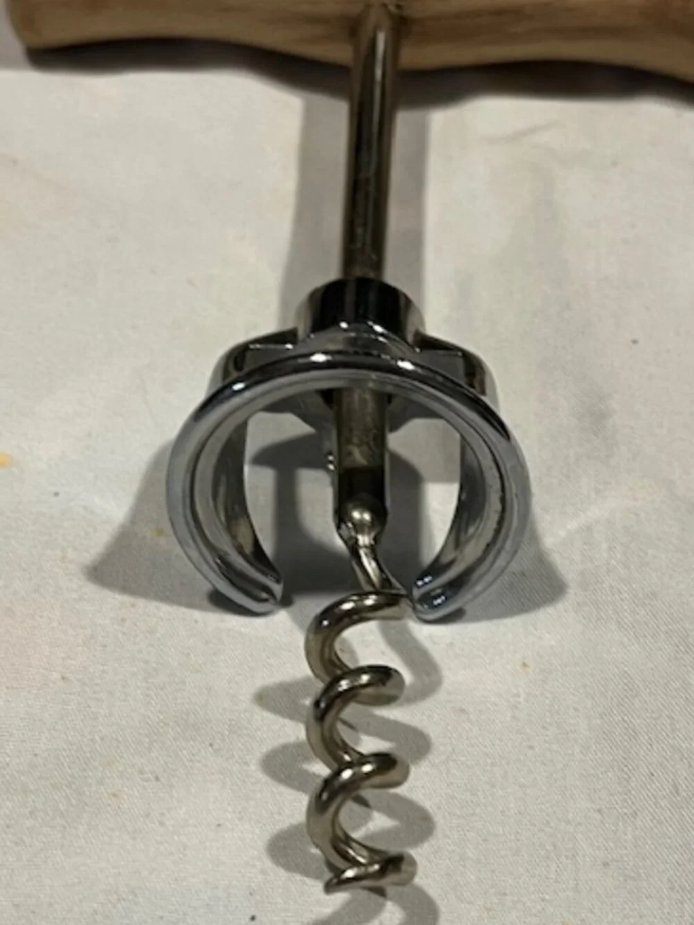 Bell Spiral Corkscrew Wood Handle Wine Cork Bottle Opener 3.5
